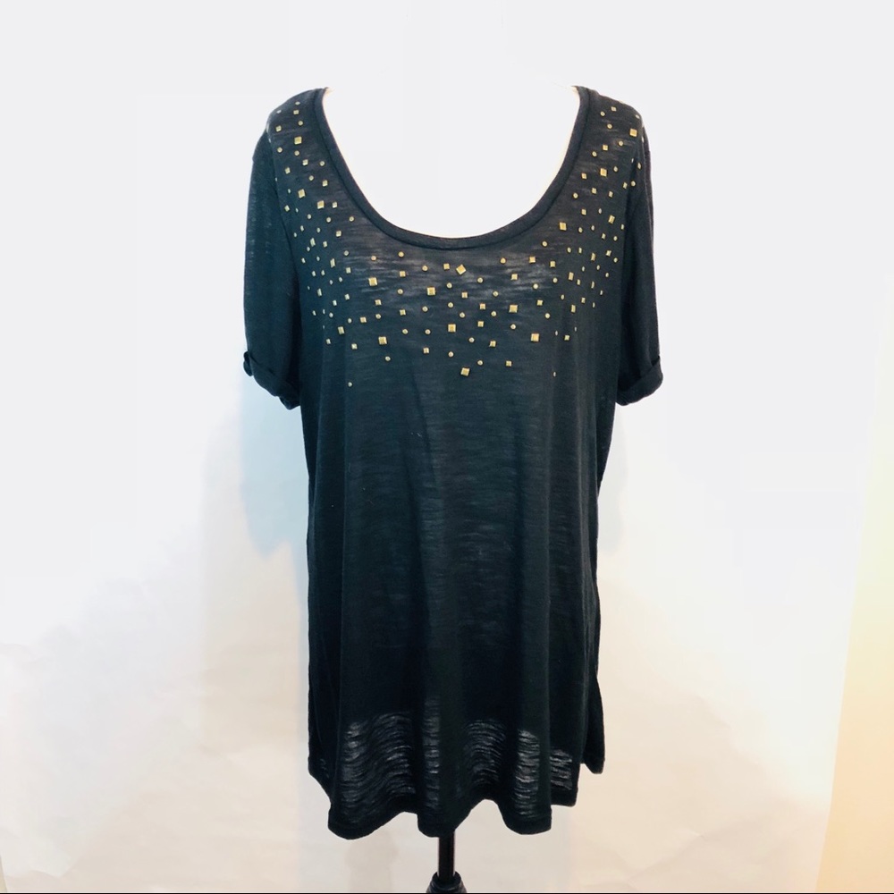 Torrid Size 1 Plus Size Black Top With Studs